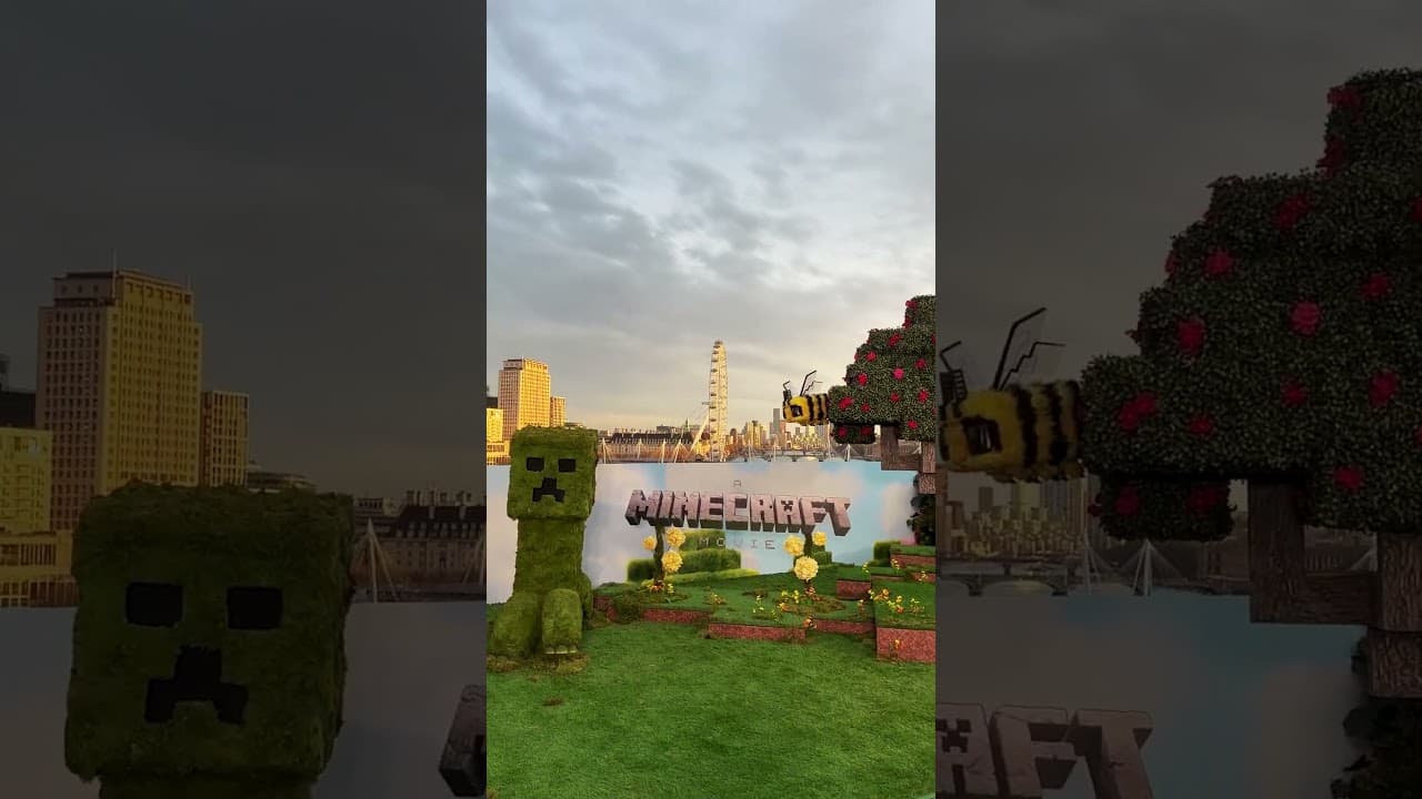 Swapping the Overworld for London, our #MinecraftMovie team took over the capital. See it Friday!